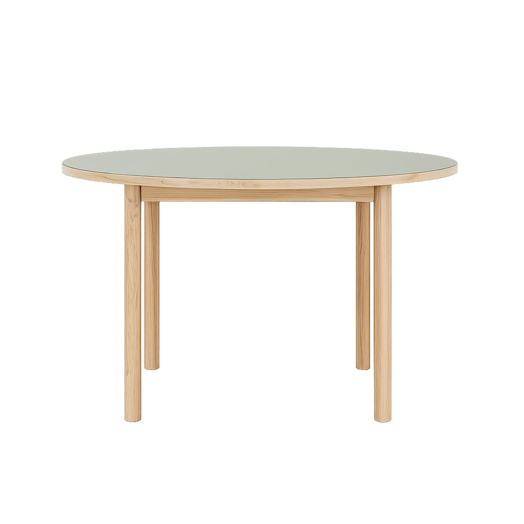 Essential Oak spisebord - Ø120 - Olive - Tablelab
