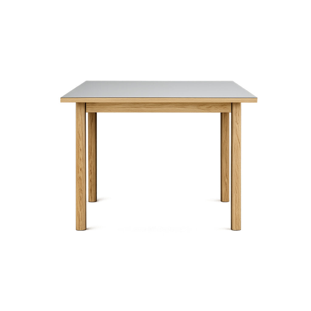 Essential Oak spisebord - 90x90 - Grå - Tablelab