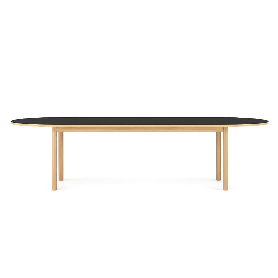 Essential Oak Pill spisebord - 256x90 - Charcoal - Tablelab