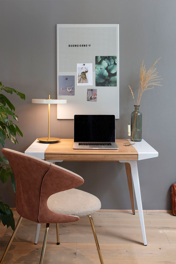 Asteria bordlampe - Pearl White - H: 41,5 cm - Umage