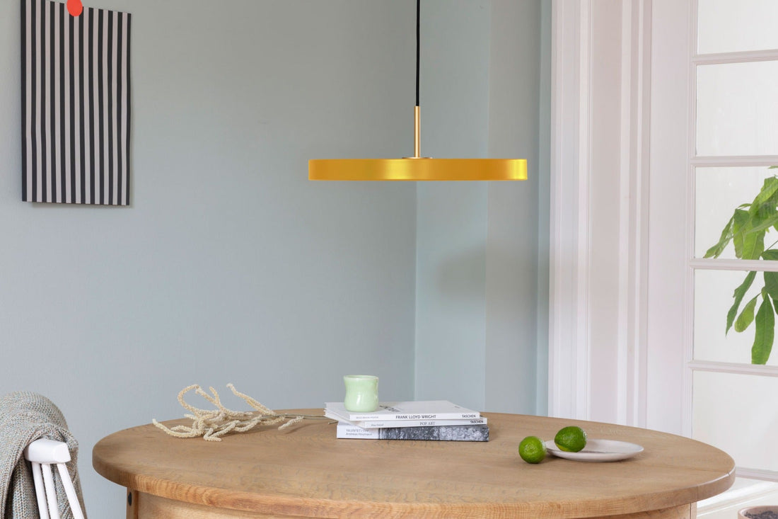 Asteria Pendel Medium - Saffron Yellow / Brass - Ø: 43 cm - Umage