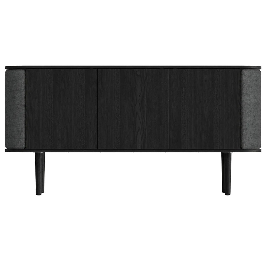Treasures 3-Dørs Skab - Black Oak / Shadow - 150x75x43 - Umage