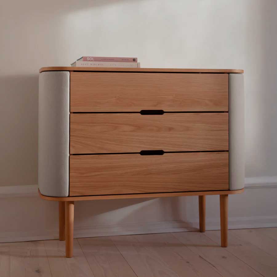 Treasures Kommode - 109.2x93x43 - Oak / White Sands - Umage