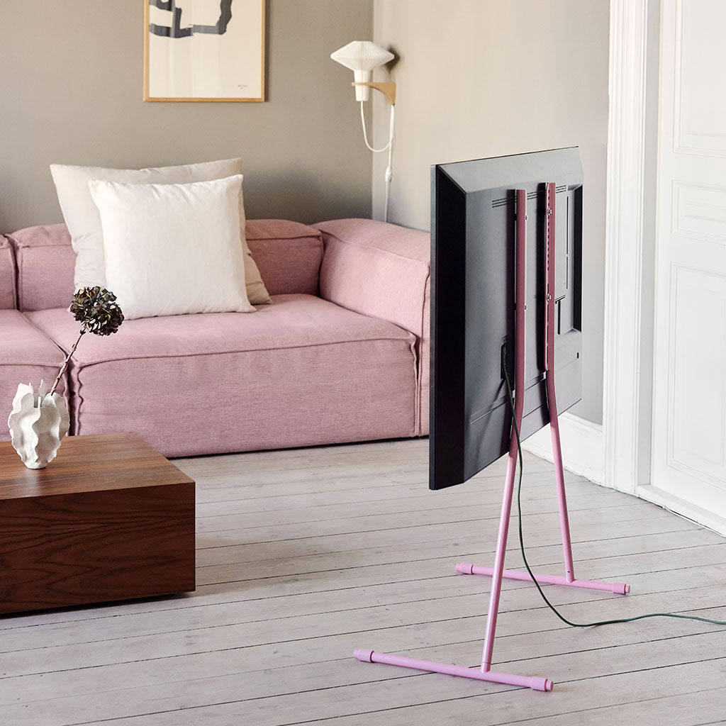 Viva TV Stander - Bubble Gum - Pedestal